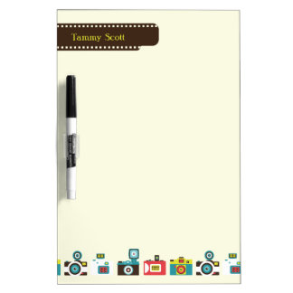 Toy Cameras Personalized Dry-Erase Board