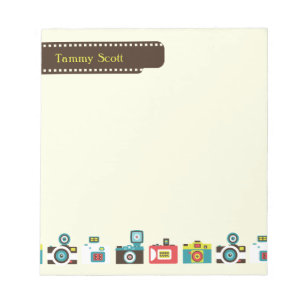 Toy Cameras Personalized Notepad