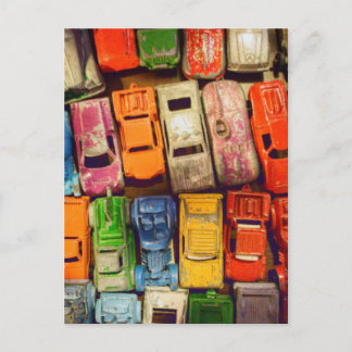 Toy Car Junkyard Postcard