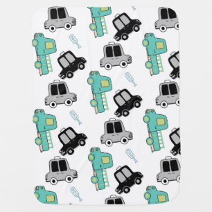 Toy Cars and Trucks Baby Blanket