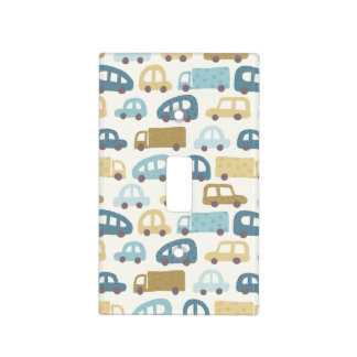 Toy Cars & Trucks | Dusty Blue Beig Light Switch Cover