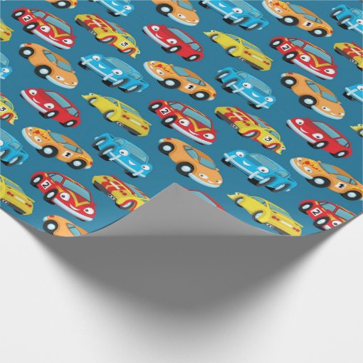 Toy Cars Wrapping Paper Zazzle