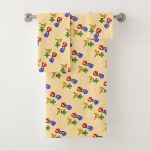 Toy Collection Kids Cream Bath Towel Set