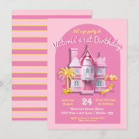 Toy Dream Doll House Pink Birthday Party