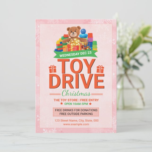 Toy Drive Flyer Template (Standing Front)