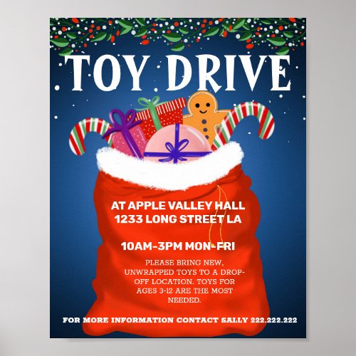 Toy drive poster