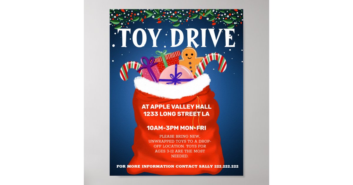 Toy drive poster