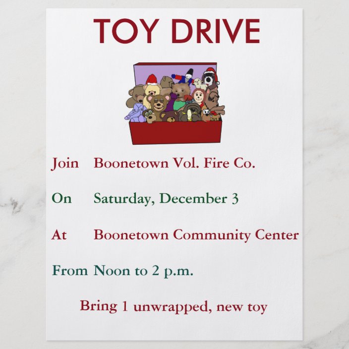 Toy Drive Template Flyer