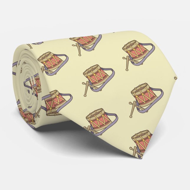 Toy Drum Neck Tie (Rolled)