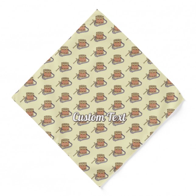 Toy Drum Pattern Bandana (Front)