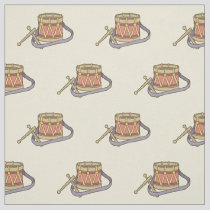 Toy Drum Pattern Fabric