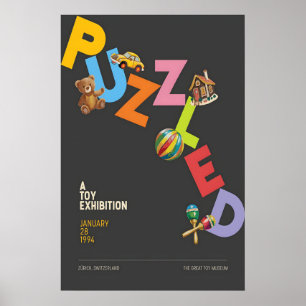 Toy Exhibition Art Print Vintage Toys, Playroom