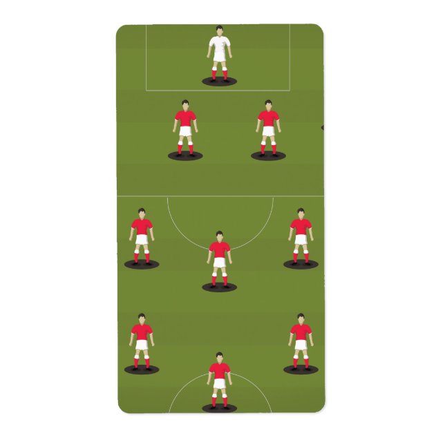 Toy Football Team Label (Front)