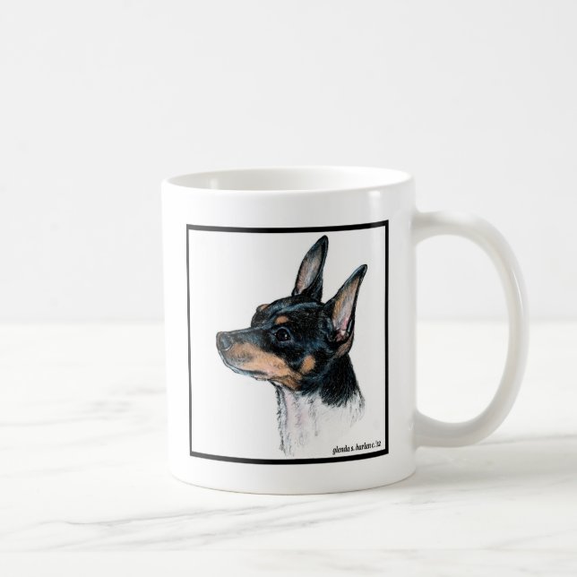 Toy Fox Terrier Art by Glenda S. Harlan Coffee Mug (Right)