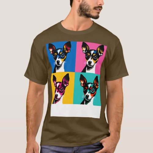 Toy Fox Terrier Art Dog Lovers T_Shirt