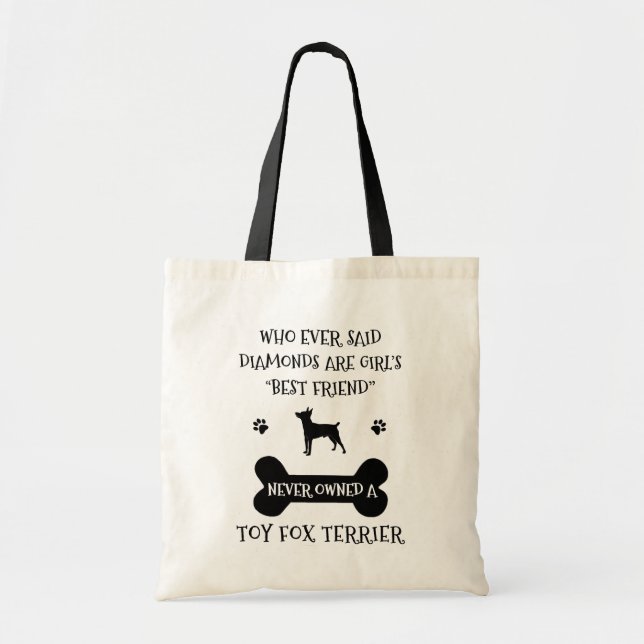 Toy Fox Terrier Dog Breed Best Friend  Tote Bag (Front)