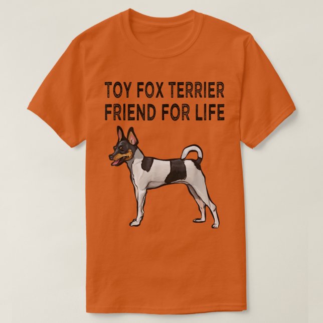 Toy Fox Terrier Friend For Life Dog Friendship T-S T-Shirt (Design Front)