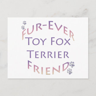 Toy Fox Terrier Furever Friend Postcard