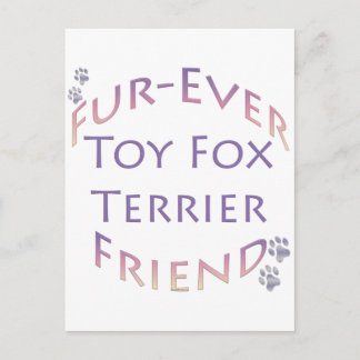 Toy Fox Terrier Furever Friend Postcard