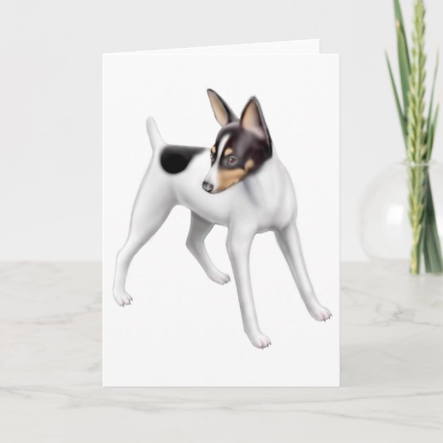 Toy Fox Terrier Greeting Card (Front)