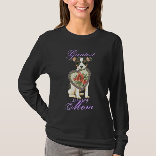 Toy Fox Terrier Heart Mom Long Sleeve T_Shirt