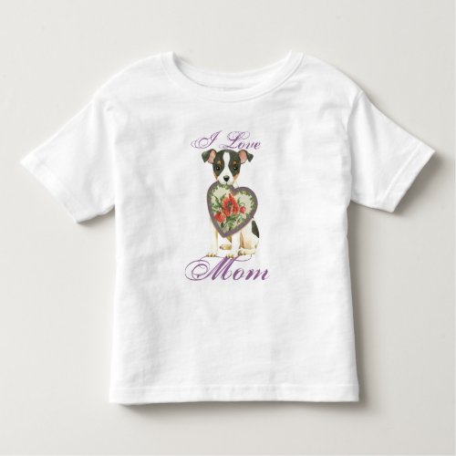 Toy Fox Terrier Heart Mom Toddler T_shirt