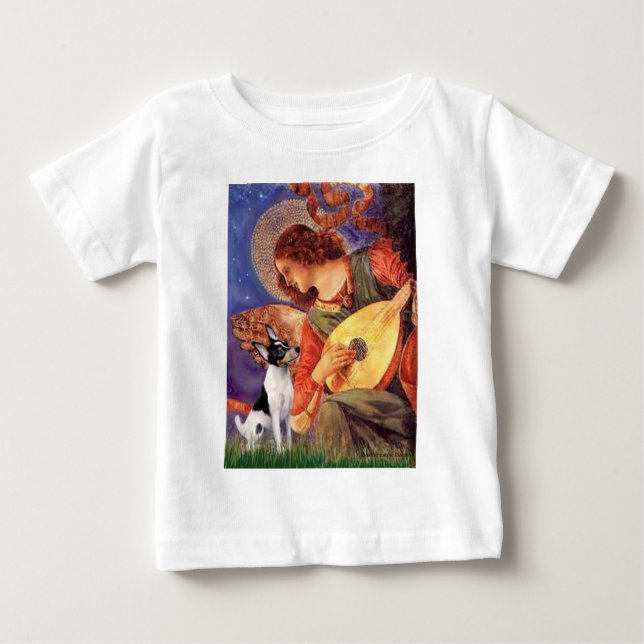 Toy Fox Terrier - Mandolin Angel Baby T-Shirt (Front)