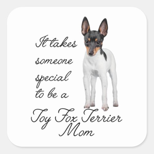 Toy Fox Terrier Mom Stickers