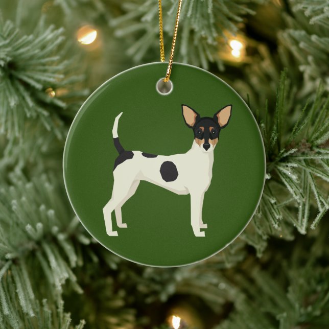 Toy Fox Terrier Ornament (Tree)