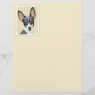Toy Fox Terrier Painting - Cute Original Dog Art