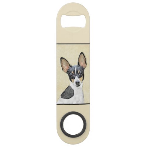 Toy Fox Terrier Painting _ Cute Original Dog Art Bar Key