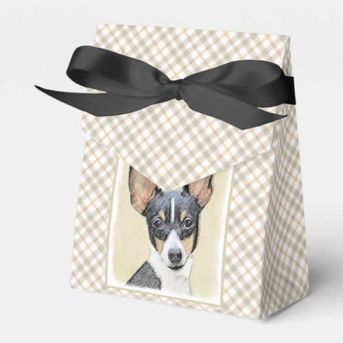 Toy Fox Terrier Painting _ Cute Original Dog Art Favor Boxes