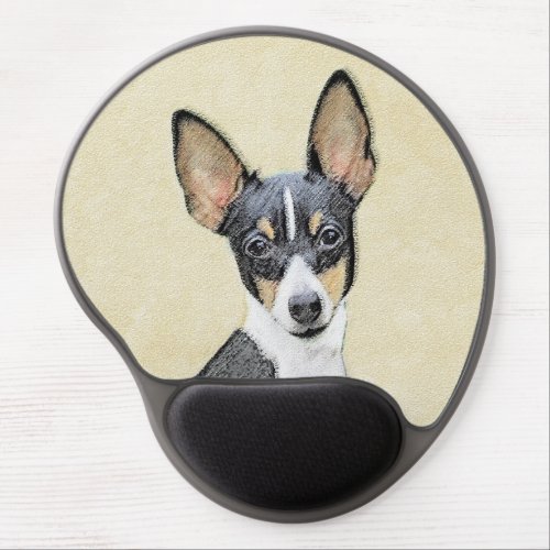 Toy Fox Terrier Painting _ Cute Original Dog Art Gel Mouse Pad