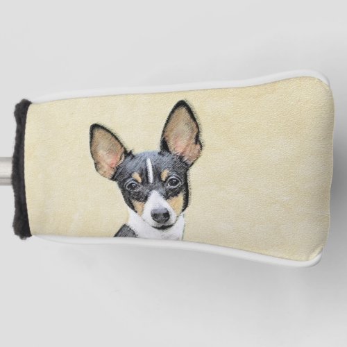 Toy Fox Terrier Painting _ Cute Original Dog Art Golf Head Cover