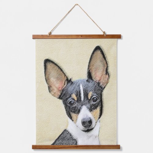 Toy Fox Terrier Painting _ Cute Original Dog Art Hanging Tapestry