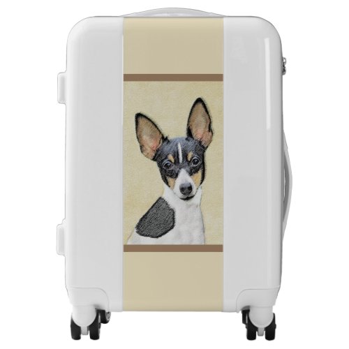 Toy Fox Terrier Painting _ Cute Original Dog Art Luggage