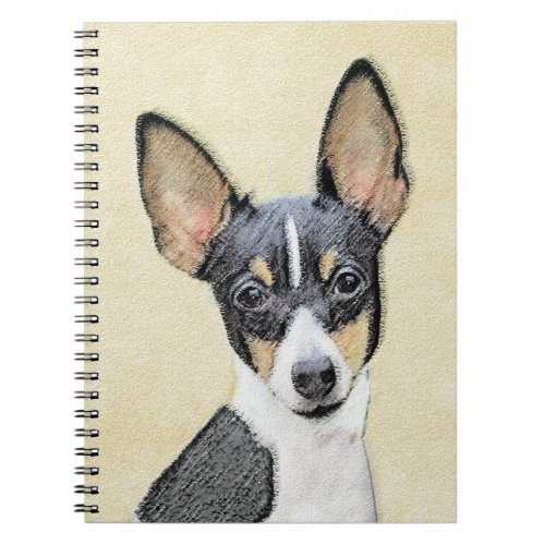 Toy Fox Terrier Painting _ Cute Original Dog Art Notebook