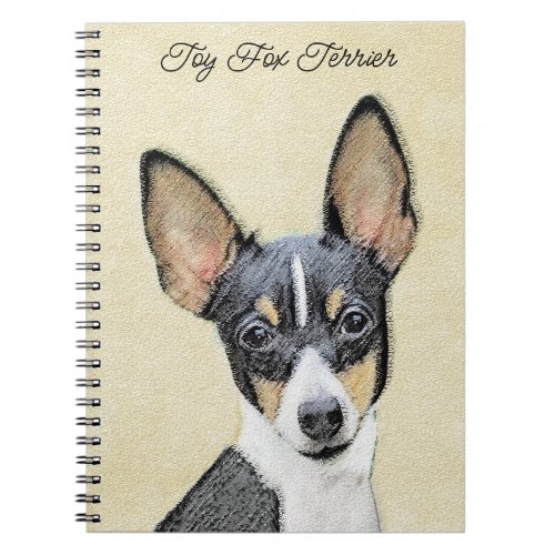Toy Fox Terrier Painting _ Cute Original Dog Art Notebook