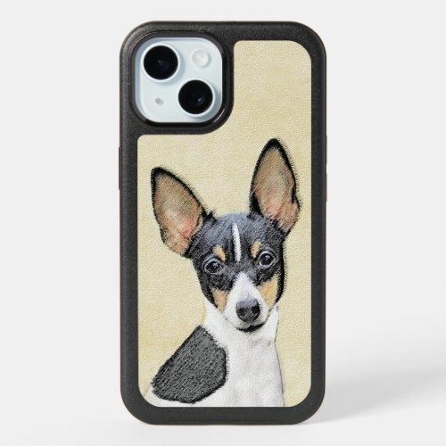 Toy Fox Terrier Painting _ Cute Original Dog Art O iPhone 15 Case