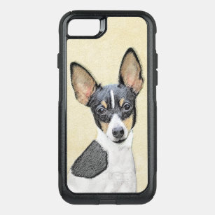 Toy Fox Terrier Painting - Cute Original Dog Art OtterBox Commuter iPhone SE/8/7 Case