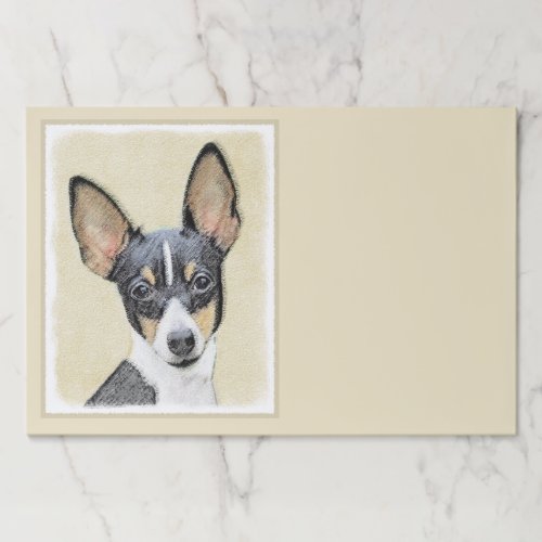 Toy Fox Terrier Painting _ Cute Original Dog Art Paper Pad