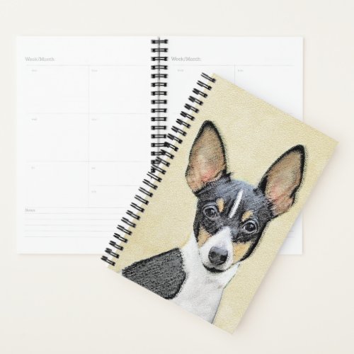 Toy Fox Terrier Painting _ Cute Original Dog Art Planner