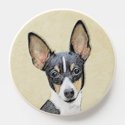 Toy Fox Terrier Painting _ Cute Original Dog Art PopSocket
