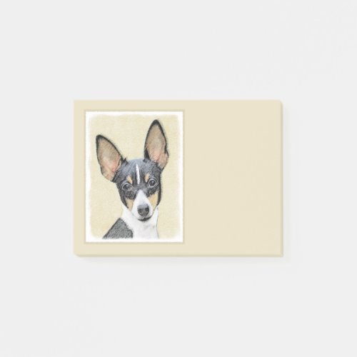 Toy Fox Terrier Painting _ Cute Original Dog Art Post_it Notes