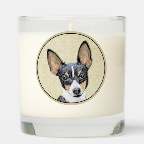 Toy Fox Terrier Painting _ Cute Original Dog Art Scented Candle