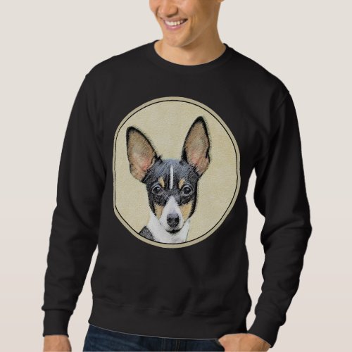 Toy Fox Terrier Painting _ Cute Original Dog Art Sweatshirt
