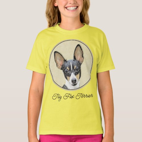 Toy Fox Terrier Painting _ Cute Original Dog Art T T_Shirt