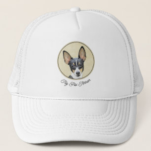 Toy Fox Terrier Painting - Cute Original Dog Art Trucker Hat