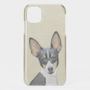Toy Fox Terrier Painting - Cute Original Dog Art iPhone 11 Case