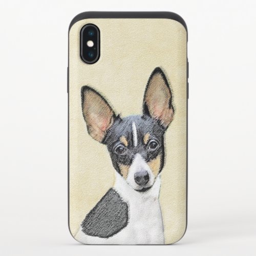Toy Fox Terrier Painting _ Cute Original Dog Art iPhone X Slider Case